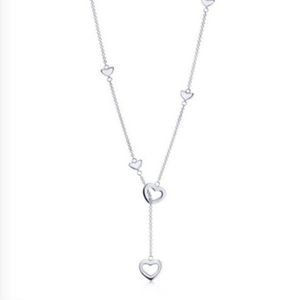 Tiffany lariat heart drop necklace